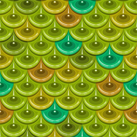 simsearch:400-08097395,k - Seamless colorful shiny river fish scales. Dragonscale. Brilliant background for design. Vector illustration eps 10 Photographie de stock - Aubaine LD & Abonnement, Code: 400-08198292