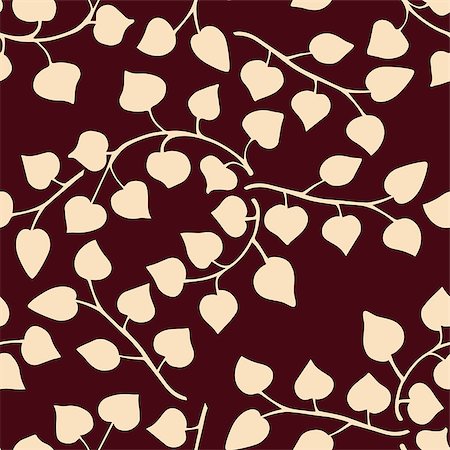 sasha2538 (artist) - Vector elegant branch seamless pattern background with decorative branches forming a floral texture. Stockbilder - Microstock & Abonnement, Bildnummer: 400-08198505