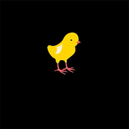 simsearch:400-06692271,k - Vector illustration of icon beautiful yellow chick Stock Photo - Budget Royalty-Free & Subscription, Code: 400-08198688