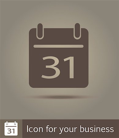 simsearch:400-08816953,k - Vector icon. Flat line icon illustration. Calender. Stock Photo - Budget Royalty-Free & Subscription, Code: 400-08198824