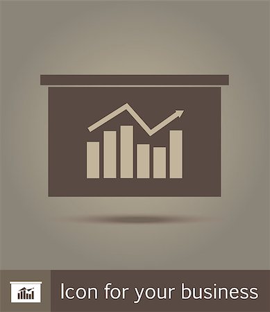 simsearch:400-08816953,k - Vector icon. Flat line icon illustration. Graph. Stock Photo - Budget Royalty-Free & Subscription, Code: 400-08198823