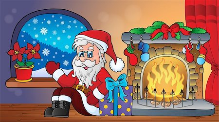 simsearch:400-08259089,k - Christmas indoor topic 2 - eps10 vector illustration. Stock Photo - Budget Royalty-Free & Subscription, Code: 400-08199476