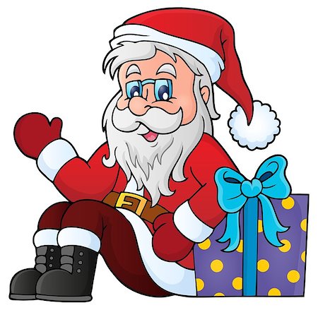 simsearch:400-08259089,k - Santa Claus topic image 4 - eps10 vector illustration. Stock Photo - Budget Royalty-Free & Subscription, Code: 400-08199509