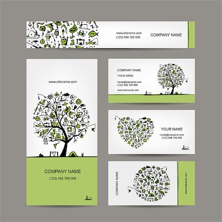 simsearch:400-08258030,k - Fishing, business cards set for your design. Vector illustration Stock Photo - Budget Royalty-Free & Subscription, Code: 400-08199844