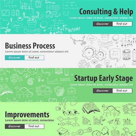 simsearch:400-08816953,k - Flat design concepts for startups, consulting,  business, finance, management, team work, analysis, strategy and planning, Ideal to use for printed materials, brochures or banners Stock Photo - Budget Royalty-Free & Subscription, Code: 400-08190033