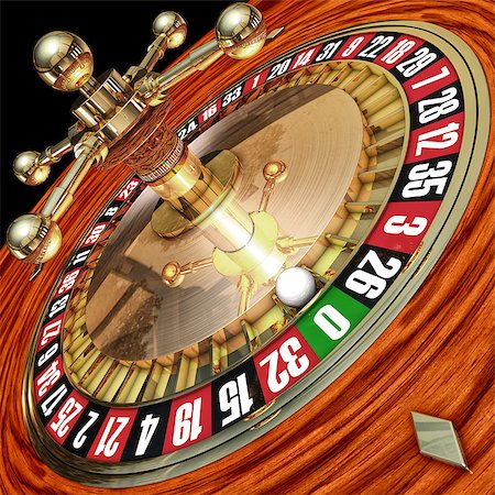 simsearch:400-07832442,k - 3d rendering of a roulette Stock Photo - Budget Royalty-Free & Subscription, Code: 400-08190253