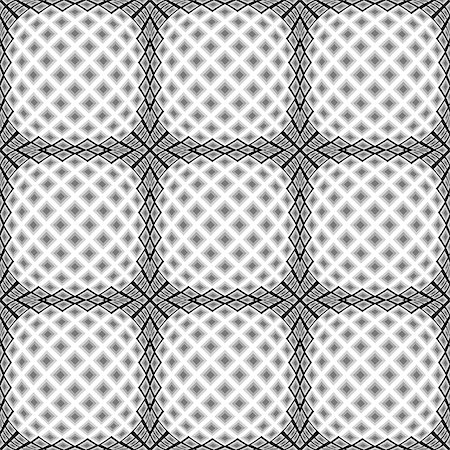 simsearch:400-07631338,k - Design seamless monochrome warped diamond pattern. Abstract convex textured background. Vector art. No gradient Stockbilder - Microstock & Abonnement, Bildnummer: 400-08190286