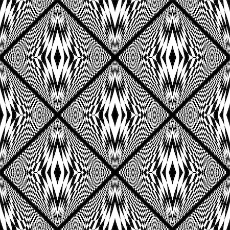 simsearch:400-07988831,k - Design seamless monochrome geometric pattern. Abstract checkered background. Vector art. No gradient Stock Photo - Budget Royalty-Free & Subscription, Code: 400-08190295