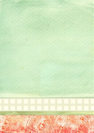 simsearch:400-05735209,k - Grunge background with old paper of green and red color, in retro style Stock Photo - Budget Royalty-Free & Subscription, Code: 400-08190717