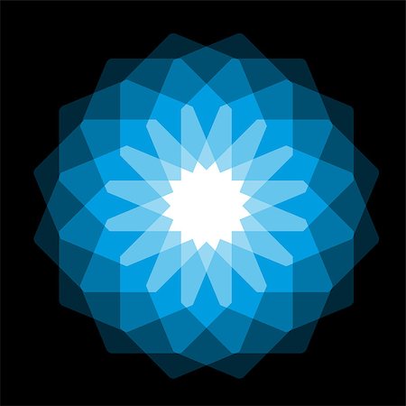 studio023 (artist) - Blue Circle of transition to black as magical swirl waves Stockbilder - Microstock & Abonnement, Bildnummer: 400-08191241