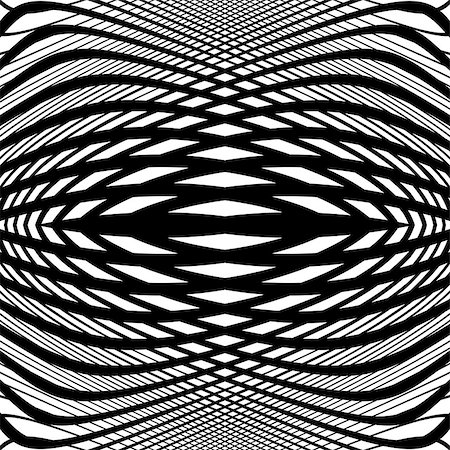 simsearch:400-07631338,k - Design monochrome movement illusion background. Abstract grid distortion backdrop. Vector-art illustration. No gradient Stockbilder - Microstock & Abonnement, Bildnummer: 400-08191483