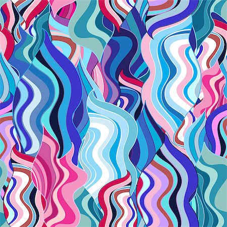 simsearch:400-08097865,k - bright seamless abstract pattern different waves . Foto de stock - Super Valor sin royalties y Suscripción, Código: 400-08192089