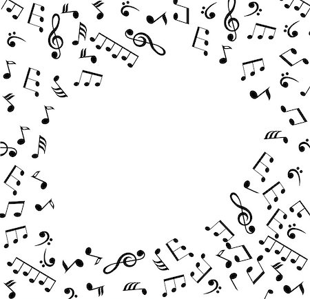 simsearch:400-07486457,k - vector illustration of musical notes background Stock Photo - Budget Royalty-Free & Subscription, Code: 400-08192125