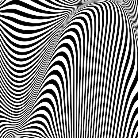 simsearch:400-08192219,k - Design monochrome textured illusion background. Abstract striped torsion backdrop. Vector-art illustration Stock Photo - Budget Royalty-Free & Subscription, Code: 400-08192215