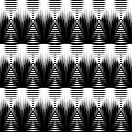 simsearch:400-08051059,k - Design seamless diamond convex pattern. Abstract geometric monochrome background. Vector art. No gradient Foto de stock - Royalty-Free Super Valor e Assinatura, Número: 400-08192225