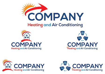 simsearch:400-08676685,k - Air conditioning business logo or icon Stock Photo - Budget Royalty-Free & Subscription, Code: 400-08192313