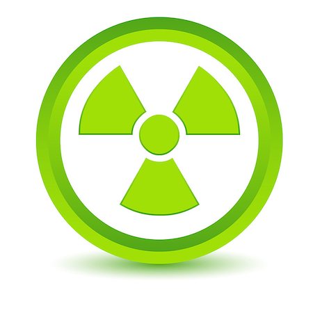 simsearch:400-08193332,k - Green nuclear icon on a white background. Vector illustration Stock Photo - Budget Royalty-Free & Subscription, Code: 400-08192438