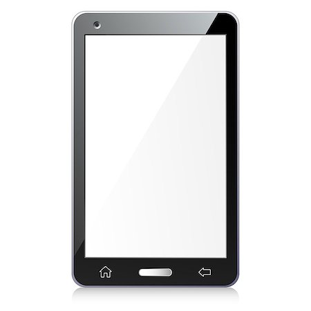 simsearch:400-08402695,k - Vector illustration of new black smartphone with empty screen Stock Photo - Budget Royalty-Free & Subscription, Code: 400-08192430