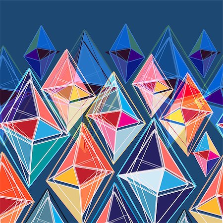 simsearch:400-08097865,k - bright seamless abstract pattern of polygons on a blue backgroun Foto de stock - Super Valor sin royalties y Suscripción, Código: 400-08192552