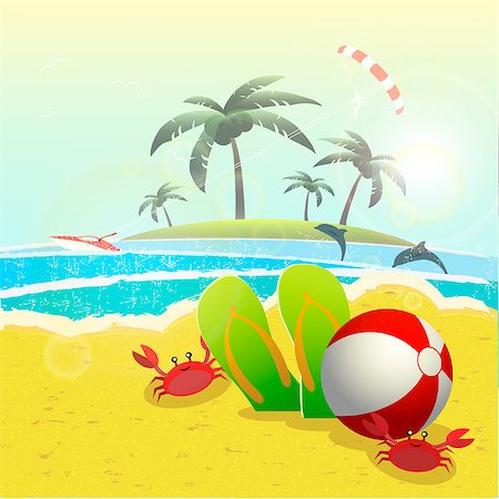 egor_zaharov (artist) - summer vacation design, vector illustration eps10 graphic Fotografie stock - Microstock e Abbonamento, Codice: 400-08192792