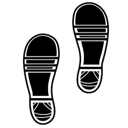 simsearch:400-04980505,k - Clean Shoe Imprints Isolated on White Background Photographie de stock - Aubaine LD & Abonnement, Code: 400-08193270