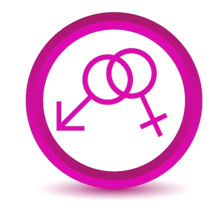 Purple sex icon on a white background. Vector illustration Photographie de stock - Aubaine LD & Abonnement, Code: 400-08193307