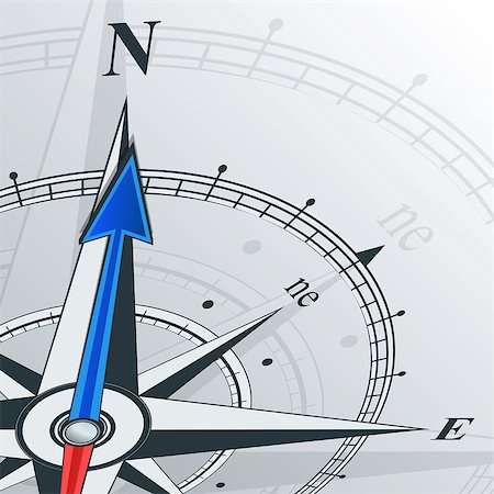 simsearch:400-08407154,k - Compass with wind rose, the arrow points to the north. Illustrations can be used as background Stockbilder - Microstock & Abonnement, Bildnummer: 400-08193506
