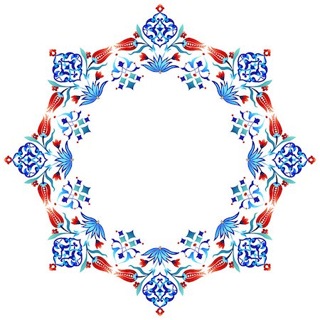 simsearch:400-07630654,k - decorative pattern series is designed with ottoman tulips Photographie de stock - Aubaine LD & Abonnement, Code: 400-08193951