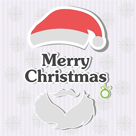 simsearch:400-08299399,k - Christmas Greeting Card. Merry Christmas lettering, vector illustration Stockbilder - Microstock & Abonnement, Bildnummer: 400-08200128