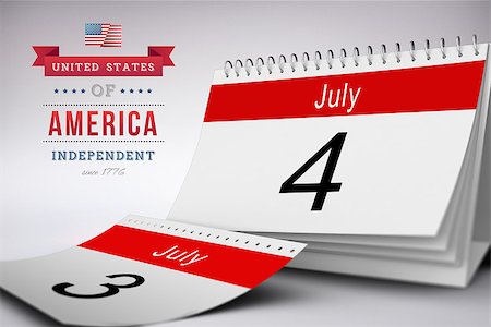 date pride - Independence day graphic against grey background Stock Photo - Budget Royalty-Free & Subscription, Code: 400-08200489