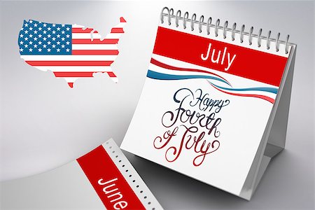 date pride - Independence day graphic against grey background Stock Photo - Budget Royalty-Free & Subscription, Code: 400-08200496