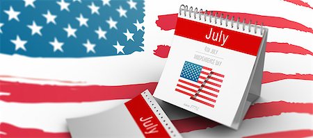 date pride - Independence day graphic against white background with vignette Stock Photo - Budget Royalty-Free & Subscription, Code: 400-08200504