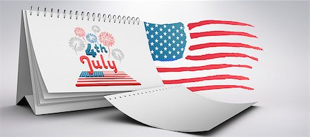 date pride - Independence day graphic against grey background Stock Photo - Budget Royalty-Free & Subscription, Code: 400-08200519