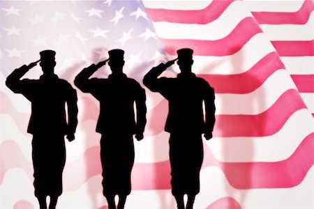 star background banners - soldier against rippled us flag Stock Photo - Budget Royalty-Free & Subscription, Code: 400-08200636