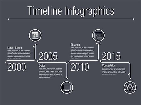 simsearch:400-08225044,k - Minimal timeline infographics design template, vector eps10 illustration Foto de stock - Super Valor sin royalties y Suscripción, Código: 400-08225113