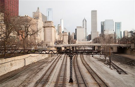 simsearch:400-08221420,k - A storm is about to dump water on downtown Chicago Stock Photo - Budget Royalty-Free & Subscription, Code: 400-08221420