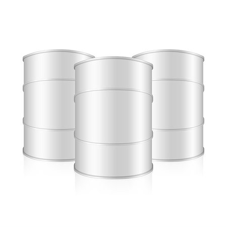 simsearch:400-06570088,k - Three metal barrels, vector eps10 illustration Stock Photo - Budget Royalty-Free & Subscription, Code: 400-08223910