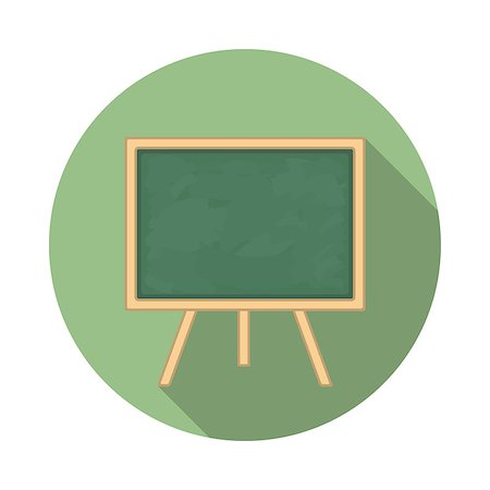 simsearch:400-08043578,k - Blackboard icon, flat design, vector eps10 illustration Stock Photo - Budget Royalty-Free & Subscription, Code: 400-08223911