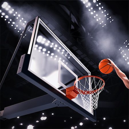 simsearch:400-09032434,k - Player throws the ball in the basket Stockbilder - Microstock & Abonnement, Bildnummer: 400-08256060