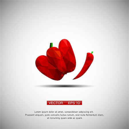 egor_zaharov (artist) - Red hot chili pepper isolated on a white background cartoon illustration - vector eps 10 Fotografie stock - Microstock e Abbonamento, Codice: 400-08256144