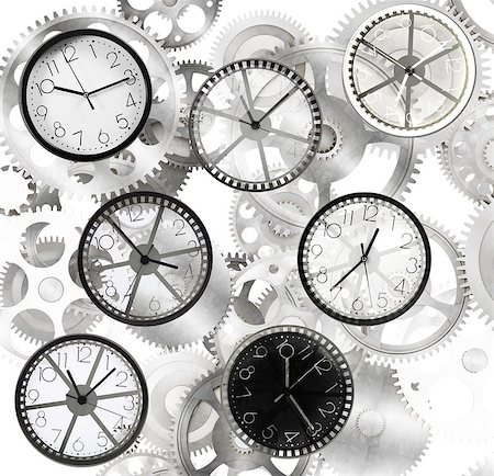 simsearch:400-06107594,k - Clocks mark the time that passes quickly Foto de stock - Super Valor sin royalties y Suscripción, Código: 400-08257495