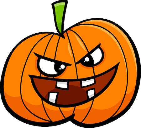 simsearch:400-06393288,k - Cartoon Illustration of Jack Lantern Halloween Pumpkin Photographie de stock - Aubaine LD & Abonnement, Code: 400-08257738
