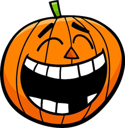 simsearch:400-06393288,k - Cartoon Illustration of Laughing Jack Lantern Halloween Pumpkin Photographie de stock - Aubaine LD & Abonnement, Code: 400-08257740