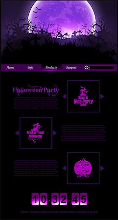 simsearch:400-08260546,k - design of the program events halloween party in purple and black colors Fotografie stock - Microstock e Abbonamento, Codice: 400-08258059