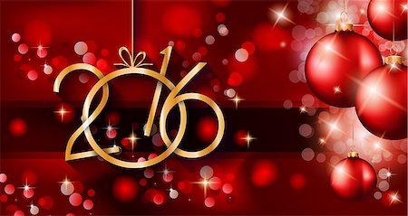 simsearch:400-08318552,k - 2016 Happy New Year Background for your Christmas Flyers, dinner invitations, festive posters, restaurant menu cover, book cover,promotional depliant, Elegant greetings cards and so on. Stock Photo - Budget Royalty-Free & Subscription, Code: 400-08258295