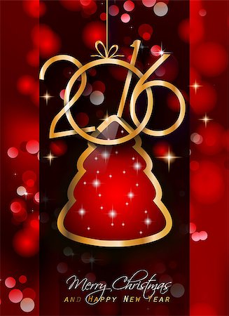 simsearch:400-08318552,k - 2016 Happy New Year Background for your Christmas Flyers, dinner invitations, festive posters, restaurant menu cover, book cover,promotional depliant, Elegant greetings cards and so on. Stock Photo - Budget Royalty-Free & Subscription, Code: 400-08258296