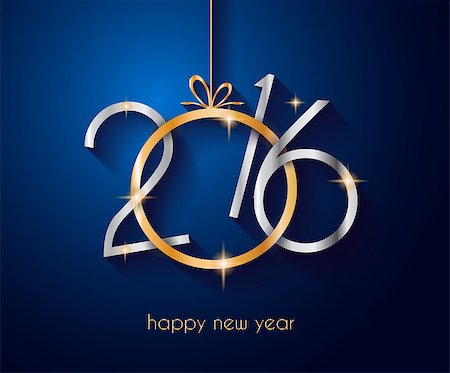 simsearch:400-08318552,k - 2016 Happy New Year Background for your Christmas Flyers, dinner invitations, festive posters, restaurant menu cover, book cover,promotional depliant, Elegant greetings cards and so on. Stock Photo - Budget Royalty-Free & Subscription, Code: 400-08258304