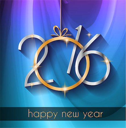 simsearch:400-08318552,k - 2016 Happy New Year Background for your Christmas Flyers, dinner invitations, festive posters, restaurant menu cover, book cover,promotional depliant, Elegant greetings cards and so on. Stock Photo - Budget Royalty-Free & Subscription, Code: 400-08258311
