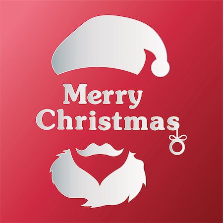 simsearch:400-08299399,k - Christmas Greeting Card. Merry Christmas lettering, vector illustration Stockbilder - Microstock & Abonnement, Bildnummer: 400-08258543