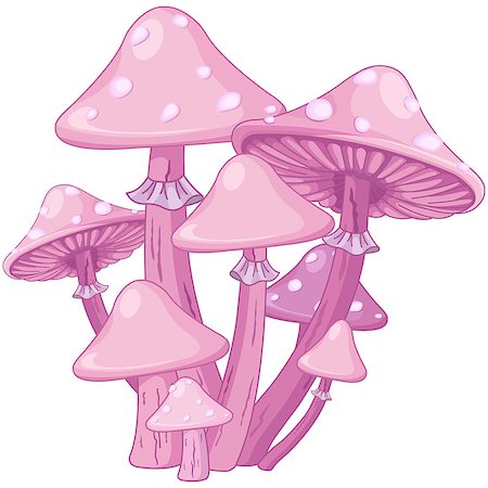 Illustration of magic toadstools Photographie de stock - Aubaine LD & Abonnement, Code: 400-08259270